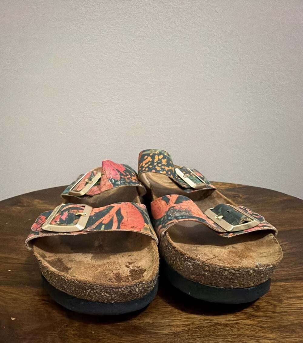 Haflinger Floral Cork‎ Sandals Size 39